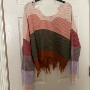 Festive Crop Top Sweater NWOT